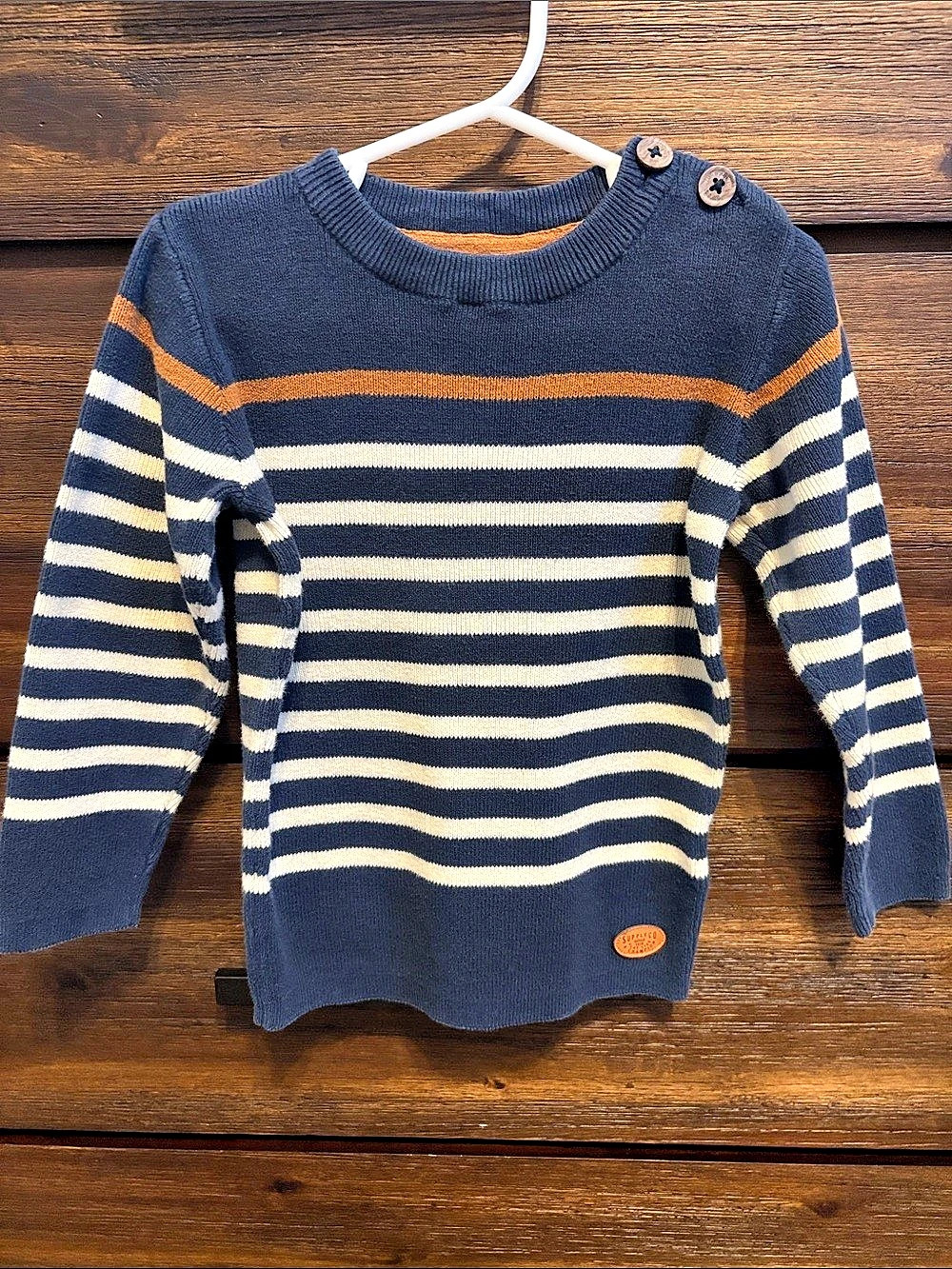 L.O.G.G. striped pullover sweater